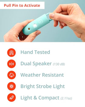 Vantamo Personal Alarm for Self Defense with Low Battery Notice, Strobe Light & Extra Loud 130 dB Double Speakers Safety Keychain Set for Women, Rechargeable Panic Button for Womens Self Defense