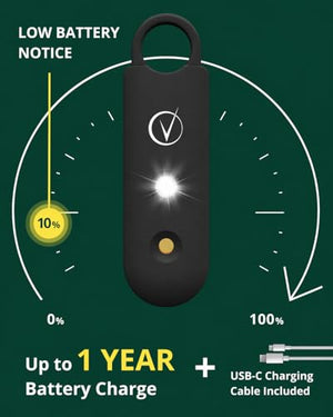 Vantamo Personal Alarm for Self Defense with Low Battery Notice, Strobe Light & Extra Loud 130 dB Double Speakers Safety Keychain Set for Women, Rechargeable Panic Button for Womens Self Defense