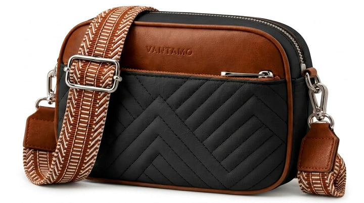 Quilted Crossbody Bags for Women with Anti-Pickpocket Clip