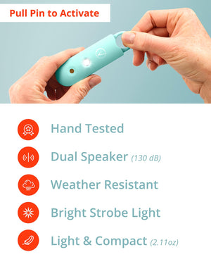Vantamo Personal Alarm for Self Defense with Low Battery Notice, Strobe Light & Extra Loud 130 dB Double Speakers Safety Keychain Set for Women, Rechargeable Panic Button for Womens Self Defense