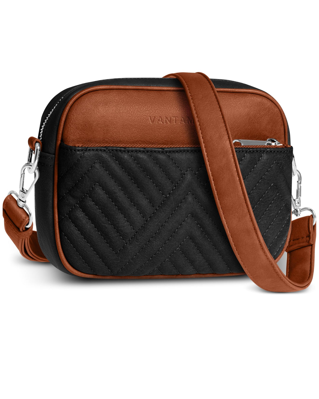 Quilted Crossbody Bags for Women with Anti-Pickpocket Clip
