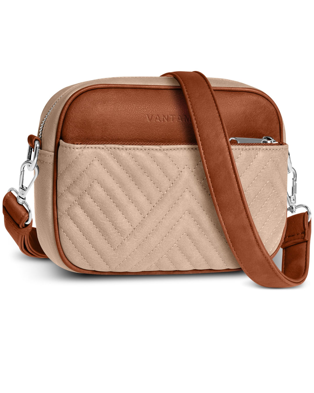 Quilted Crossbody Bags for Women with Anti-Pickpocket Clip