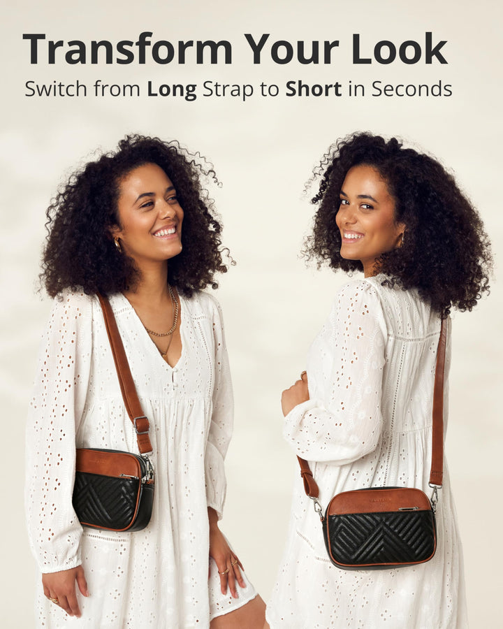 Quilted Crossbody Bags for Women with Anti-Pickpocket Clip