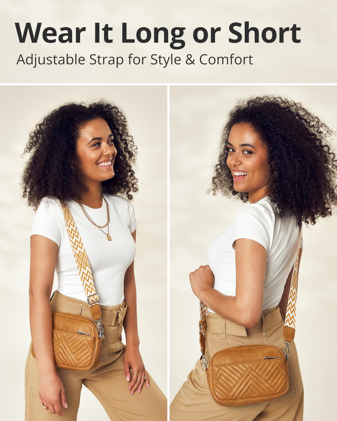 Quilted Crossbody Bags for Women with Anti-Pickpocket Clip