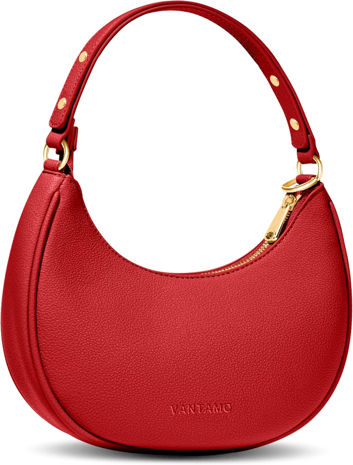 Adjustable Strap Crossbody Bag Vantamo Women Trendy Crescent Crossbody Bag Retro Hobo Clutch Adjustable Strap Vegan Leather main image 0