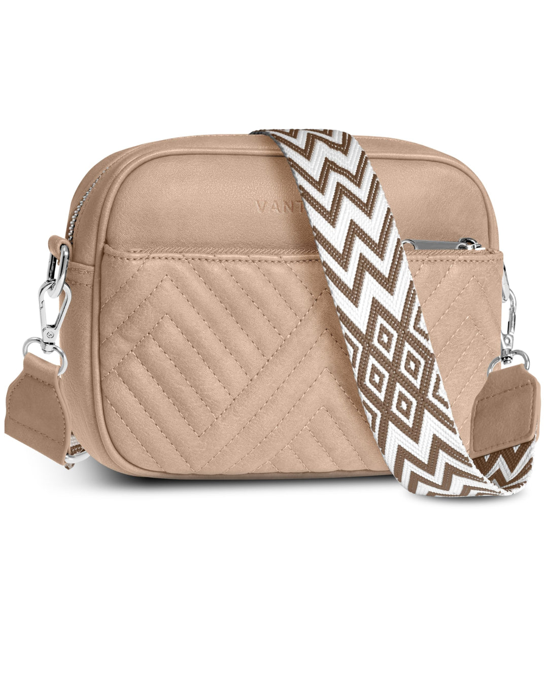Quilted Crossbody Bags for Women with Anti-Pickpocket Clip