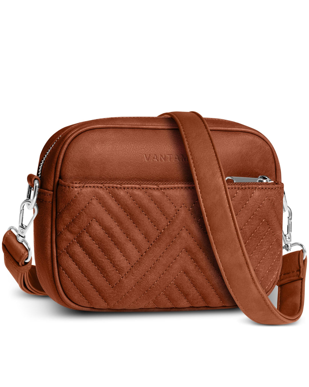 Quilted Crossbody Bags for Women with Anti-Pickpocket Clip