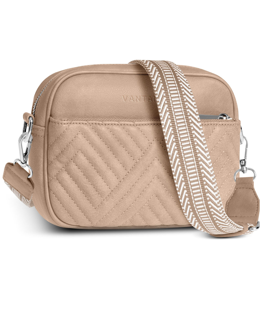 Quilted Crossbody Bags for Women with Anti-Pickpocket Clip