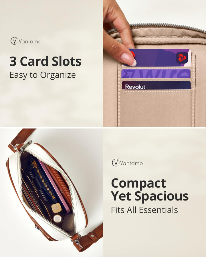 Quilted Crossbody Bags for Women with Anti-Pickpocket Clip