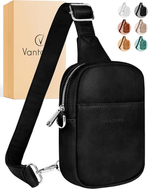 Vantamo Crossbody Bags for Women: RFID Blocking Vegan Leather Sling Bag with Anti-Pickpocket Clip - Secure Style for Everyday