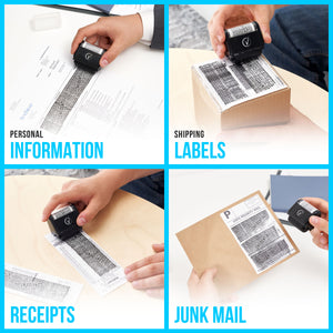 Identity Protection Roller Stamp With Box Cutter